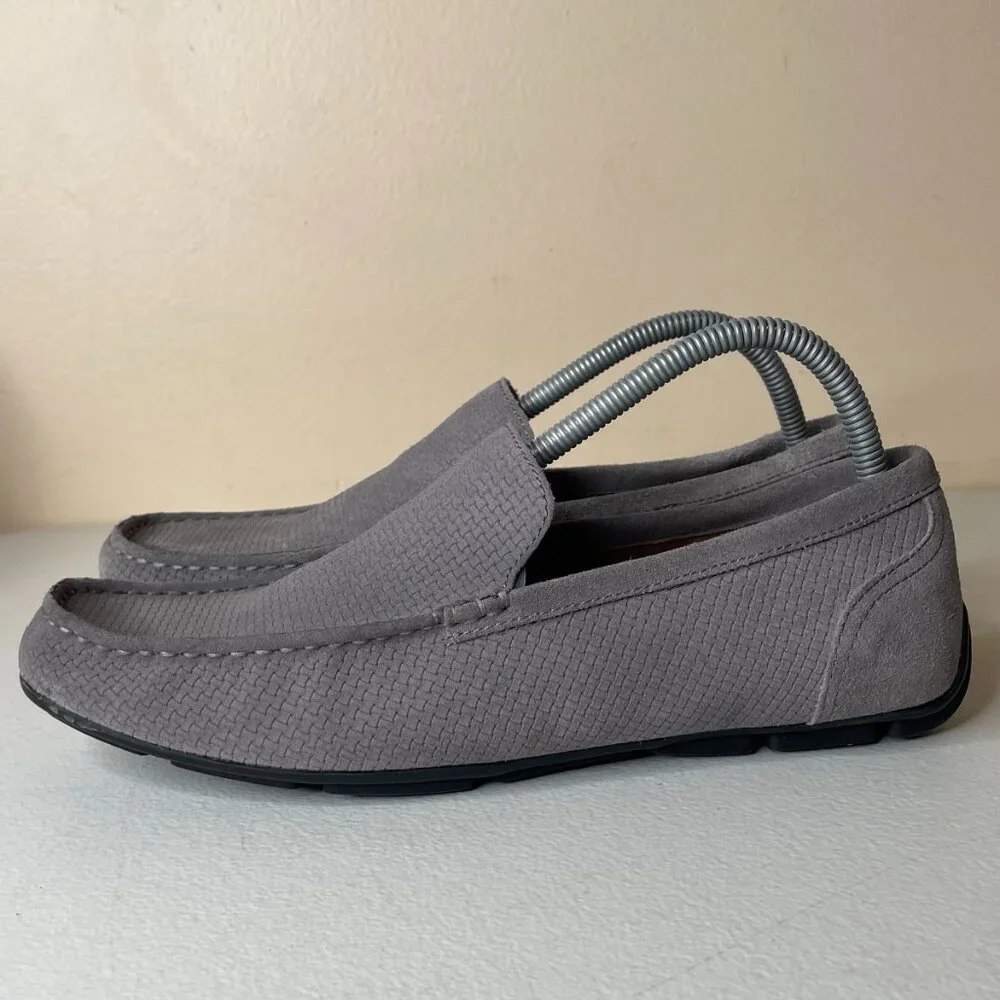Alfani Kendric Men's Textured Driving Loafer Shoes Size 10